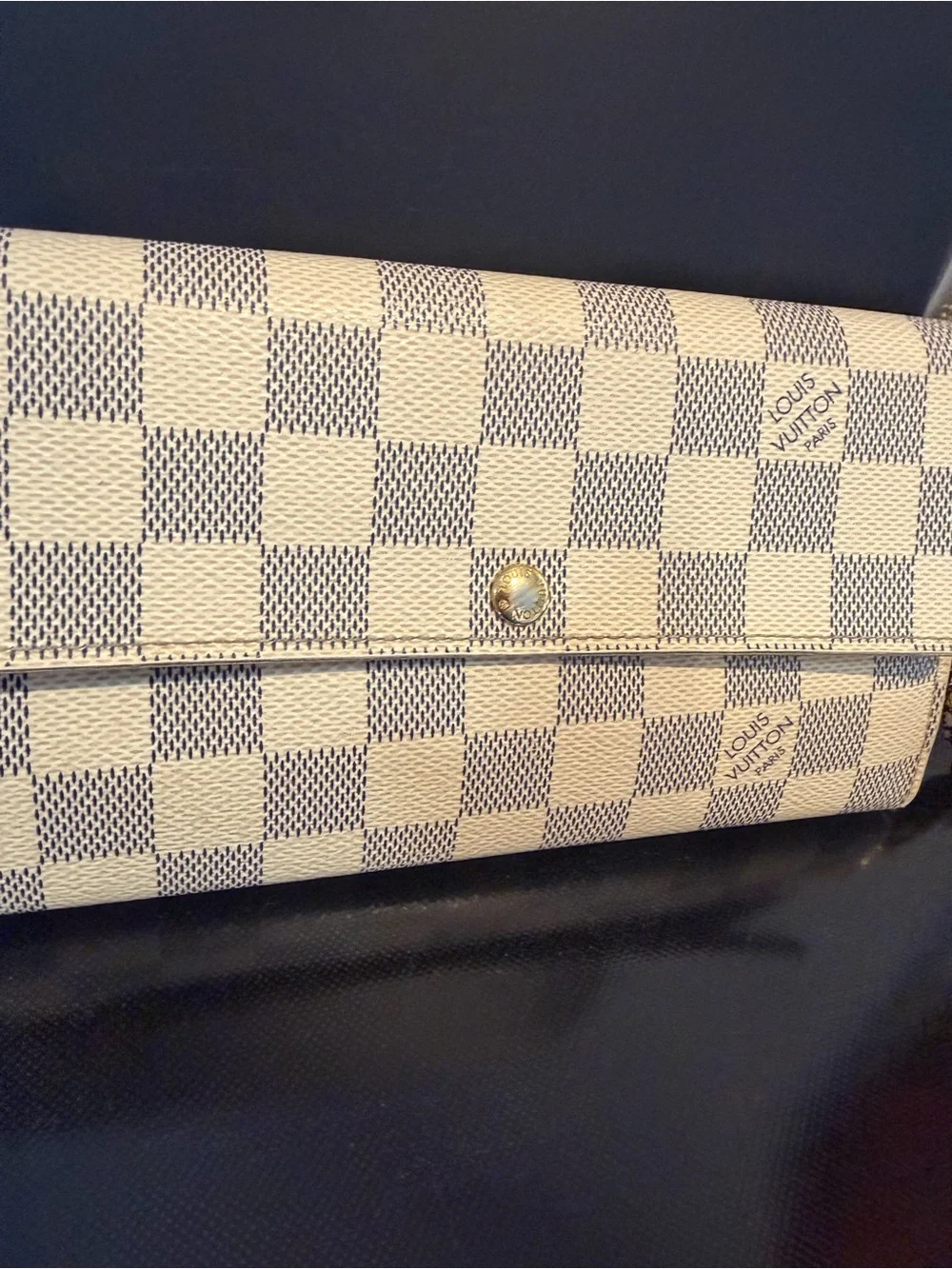Authentic Louis Vuitton Damier Azur   Wallet
